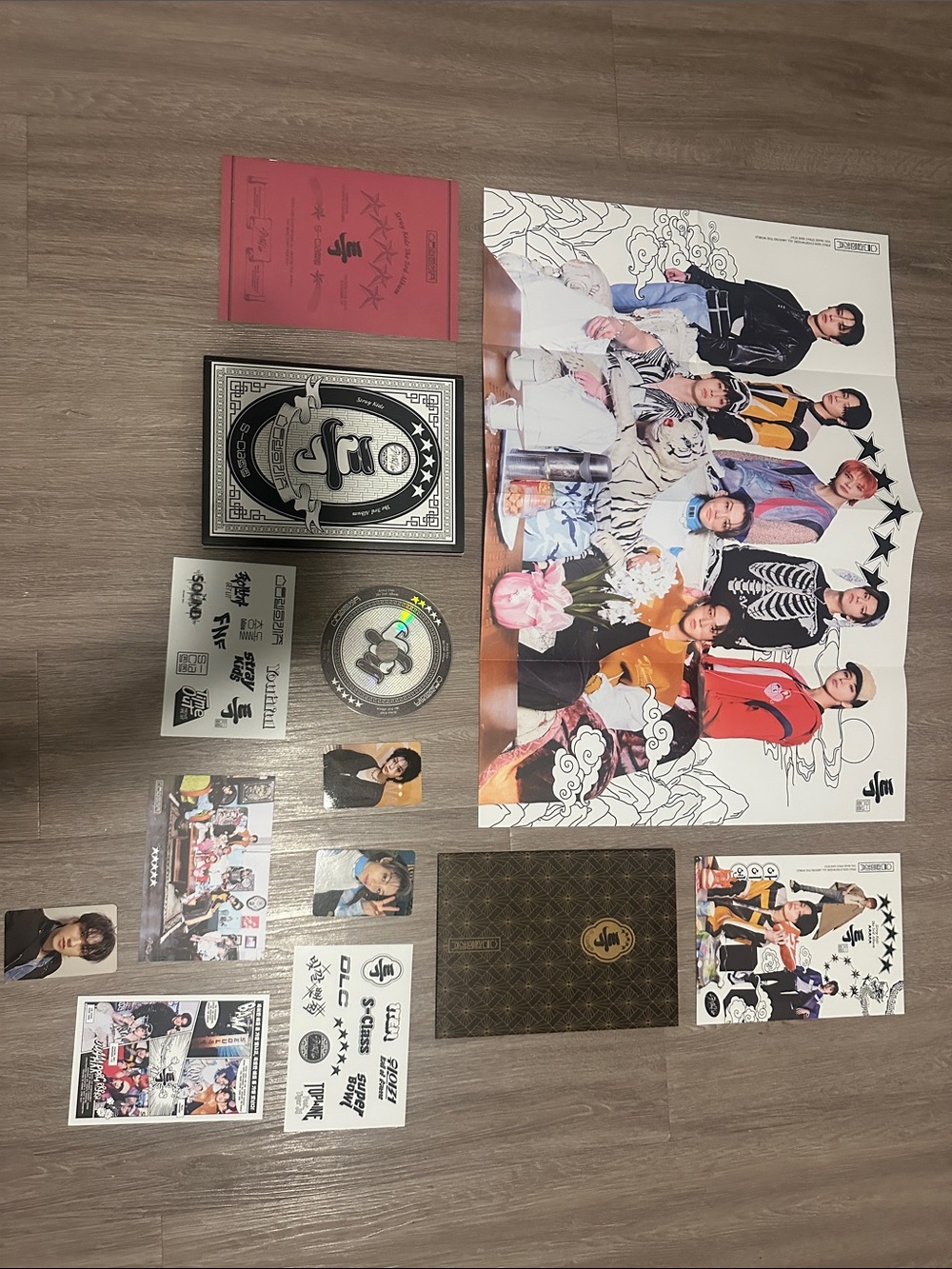 K-Pop Group Fan Kit with Poster and Collectibles - Multicolor